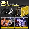 haxiaoer Saldatrice Inverter 230V Kit Completo - 2 in 1 140A MMA Lift TIG Saldatrice Electtrodo con saldatrice ad arco digitale Smart LCD Display Inverter, IGBT, 10 Fili di saldatura
