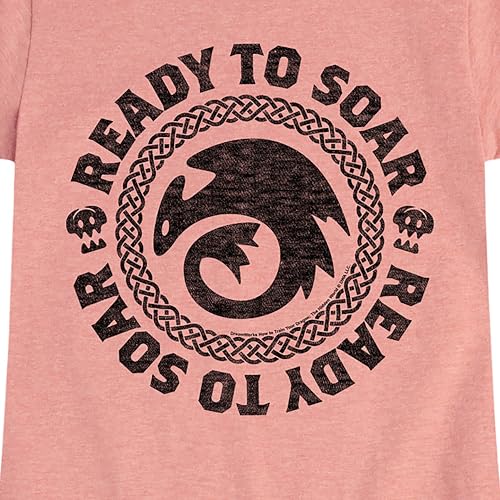 How to Train Your Dragon - Ready to Soar - Toddler & Youth Girls Short Sleeve Graphic T-Shirt3