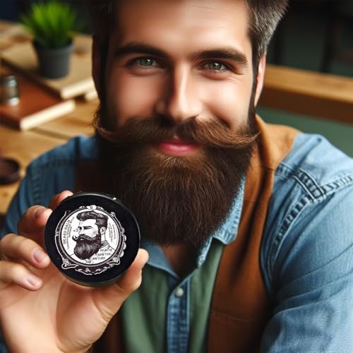 Handmade Natural Beard Balm, Conditioning Moustache balm, Beard growing balm with Calendula Chamomile Peppermint and Stinging Nettle (#4 Lavender Essential Oil, 100 ml) - Image 3
