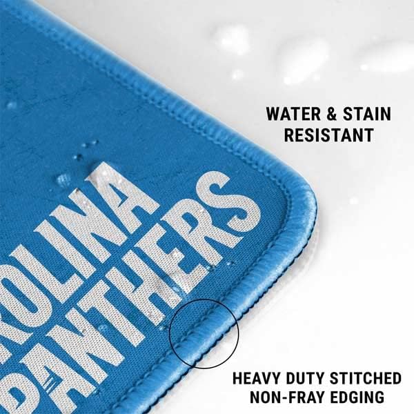 Skinit Extra Large Gaming Mouse Pad - Officially Licensed NFL Carolina Panthers Distressed Alternate Design with Stitched Edges, Waterproof, Non-Slip Rubber Base, Desk Mat for Keyboard & Mouse