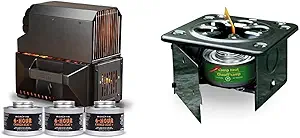Insta-Fire VESTA Self-Powered Indoor/Outdoor Heater & Stove + Coghlan's Folding Stove