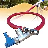 ✔【ROBUSTE MATERIALIEN】: Gefertigt aus hochfesten, verschleißfesten und druckbeständigen Stahlrohren, kombiniert mit verstärkten Gummischläuchen und einer dicken Gummibeschichtung, ist das Gerät korrosions- und verschleißfest und somit ideal für anspruchsvolle Arbeitsumgebungen geeignet. Der Ein-Knopf-Start/Stopp-Schalter ist intuitiv und komfortabel – eine Schulung ist nicht erforderlich.