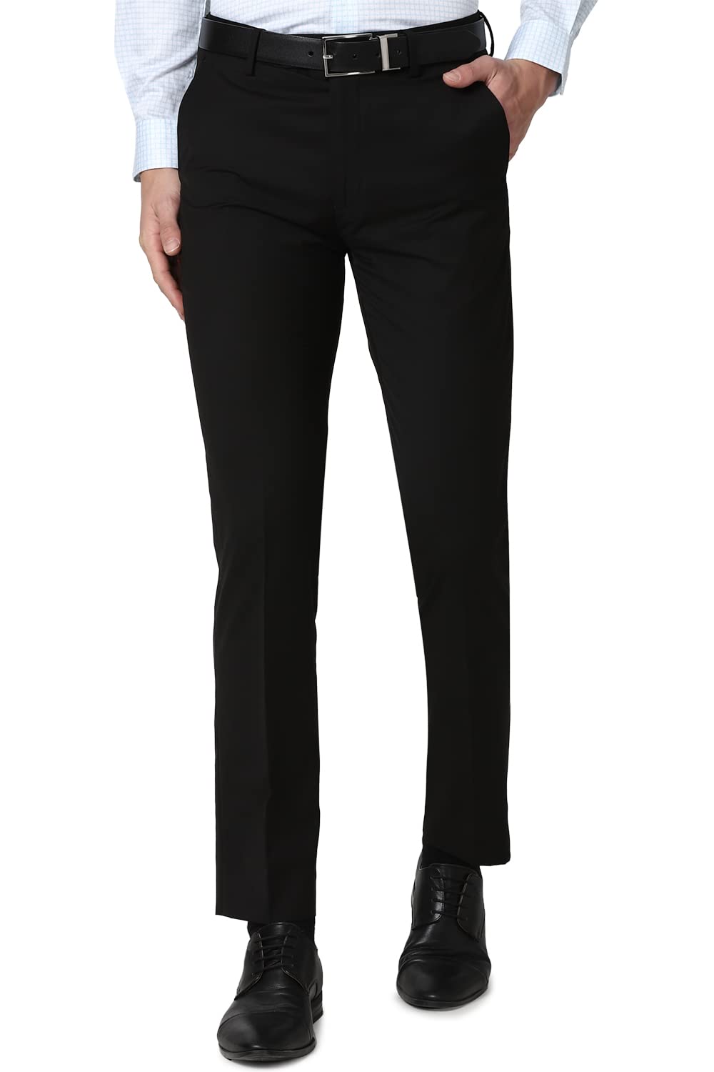 peter england Men's Mid Rise Slim Fit Work Utility Pants-picture-44