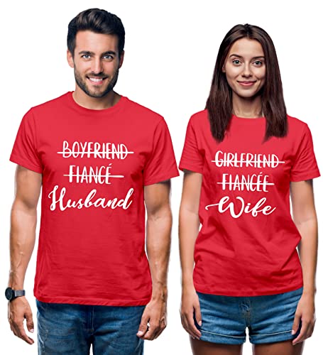 Image of Hangout Hub HH81 Men & Women T shirts |Round Neck T-Shirt| Regular Fit | Half Sleeves | Cotton | Couple Tshirts for Couple |Pack of 2|Couple T-Shirts
