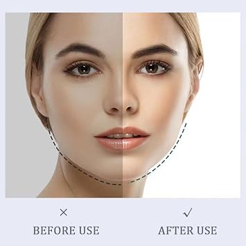 Double Chin Reducer, V Line Lifting Mask for Jawline Lifting, Face Strap for Women and Men, Anti-Sagging Chin Strap for Facial Contouring and Slimming