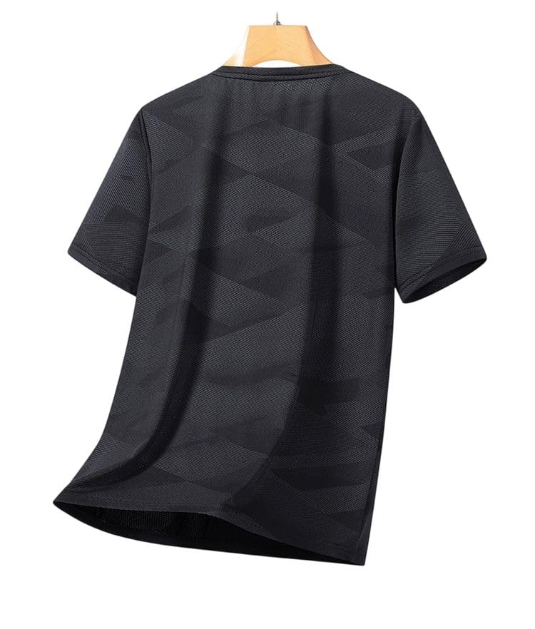 T-shirt imprimé col rond pour homme à manches courtes - 7