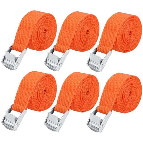 Lot De 4 Sangles D'arrimage Courtes De 100 Cm X 25 Mm Avec Rembourrage