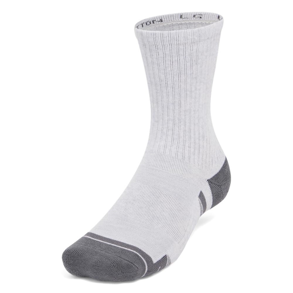 Under Armour Ua Performance Cotton 3p Mid Calzini Unisex - Adulto (Pacco da 1)