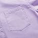 Spring&Gege Boys Long Sleeve Uniform Woven Twill Button Down Shirt for Children Lilac Size 11-12 Years