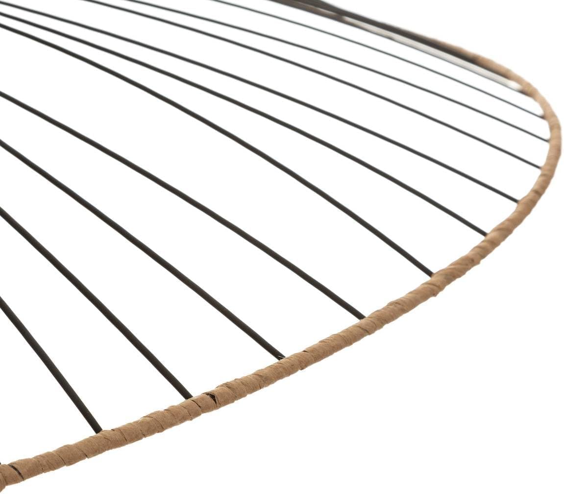Suspension noire - métal filaire D70 cm