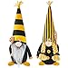 2 Piezas Gnomos de Abejorros Gnomo Enano de Abeja Muñecos de Peluche sin Rostro Decoraciones para Hogar Gnomo Tomte de Abejorros a Rayas Muñecas Suecas Nisse Escandinavas de Abejas de Miel
