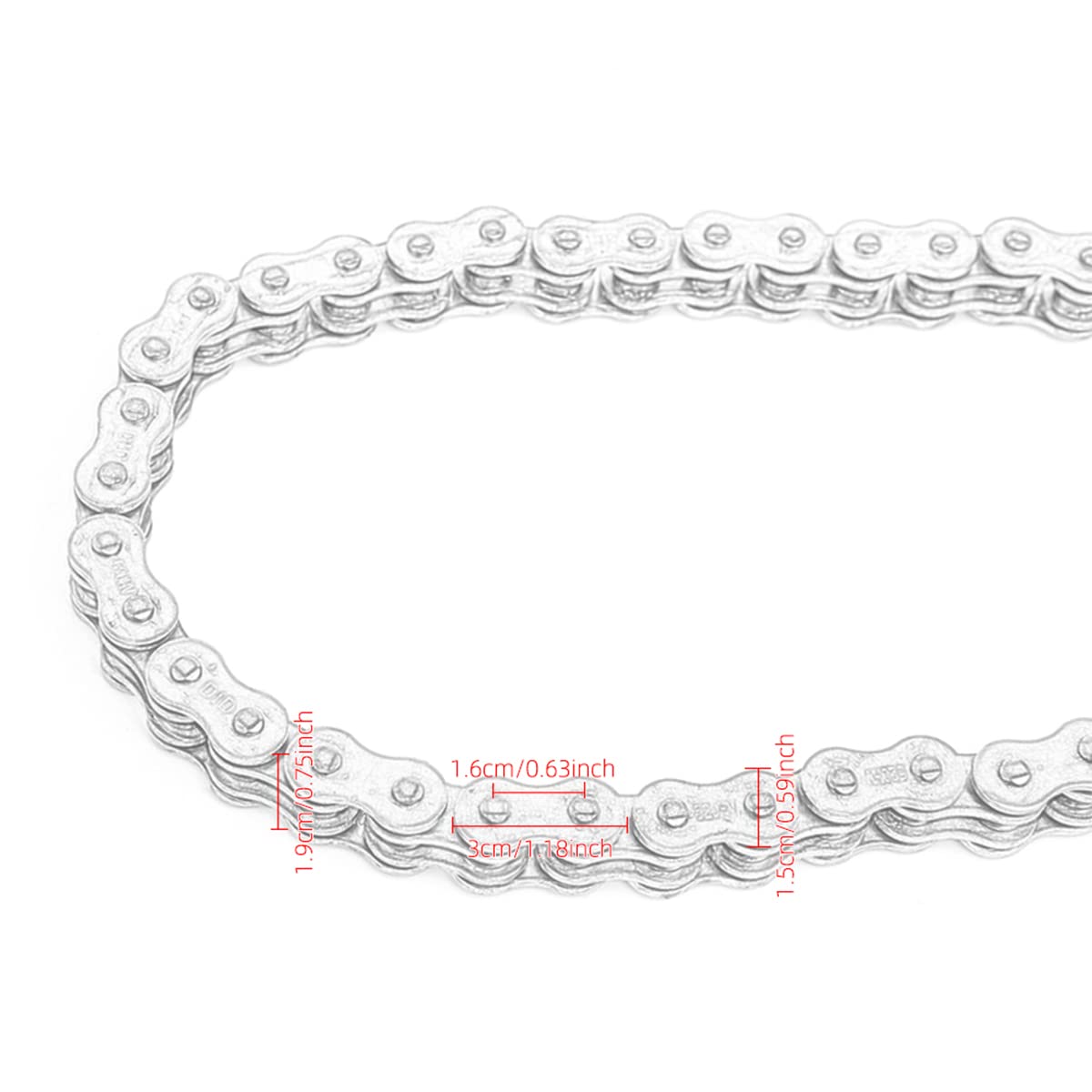 Cadena de motocicleta cadena de sello de aceite DID O Ring 520 525 530 cadenas 120 enlaces para ATV Quad MX Enduro Motard, cadena de conducción de carreras (525HV-120L)