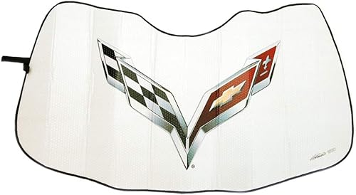 Corvette - Parasol para parabrisas – Pantalla aislante plegable plateada: 2014 – 2019 C7 Stingray, Z06, Grand Sport Corvettes