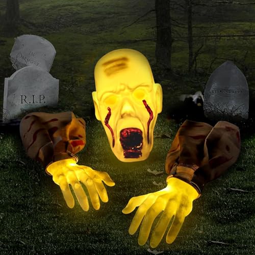 Halloween-Dekor Bodendurchbrecher-Zombie mit Realistic Skeleton Arms...