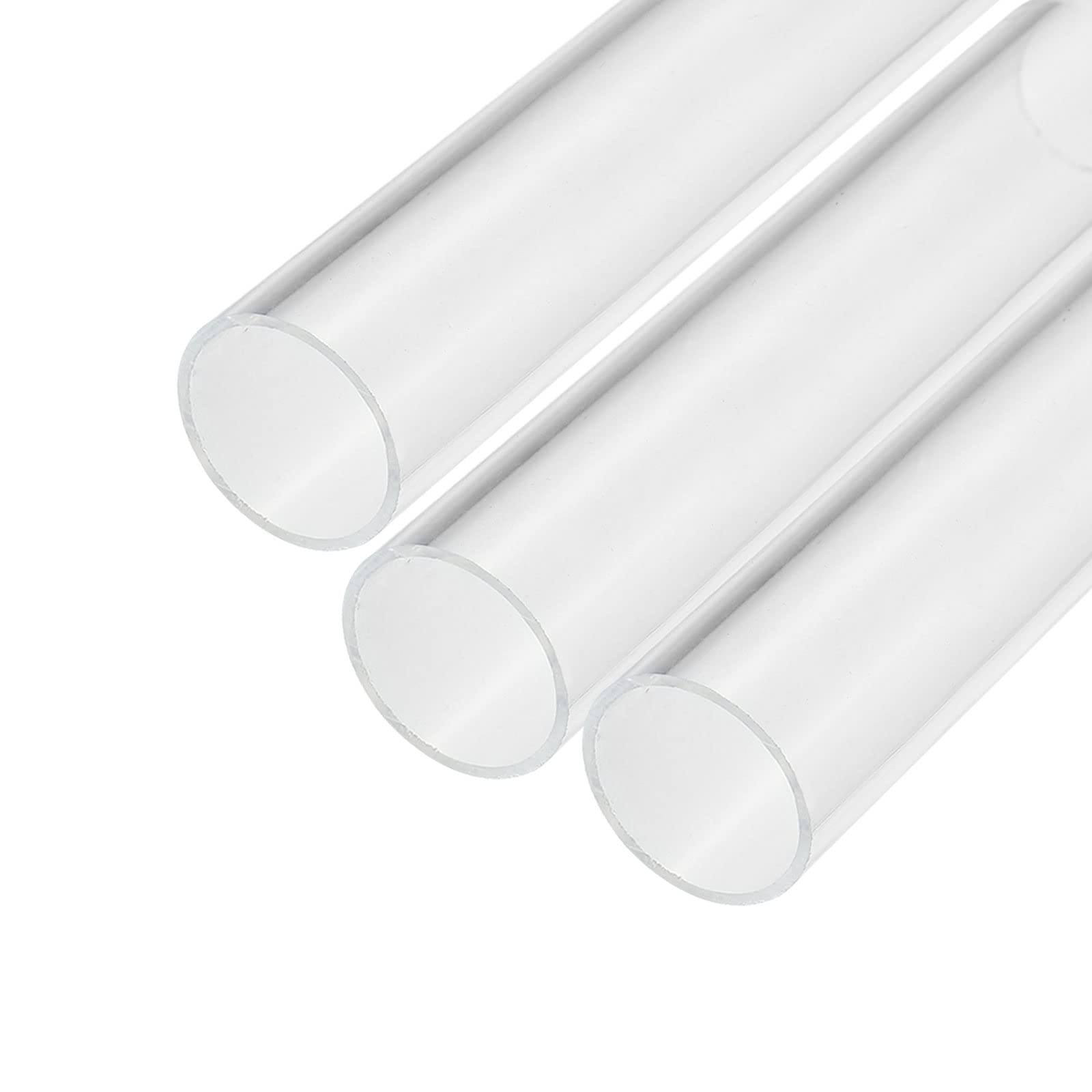 Buy MECCANIXITY Acrylic Pipe Clear Rigid Round Tube 3pcs 31mm ID 35mm
