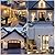 Dusk to Dawn Outdoor Light Fixtures, 2-Pack Sensor Porch Lights, Waterproof Exterior Wall Sconce Lighting Lamp, Waterproof Wall Lantern for House, Doorway, Garage (Black)