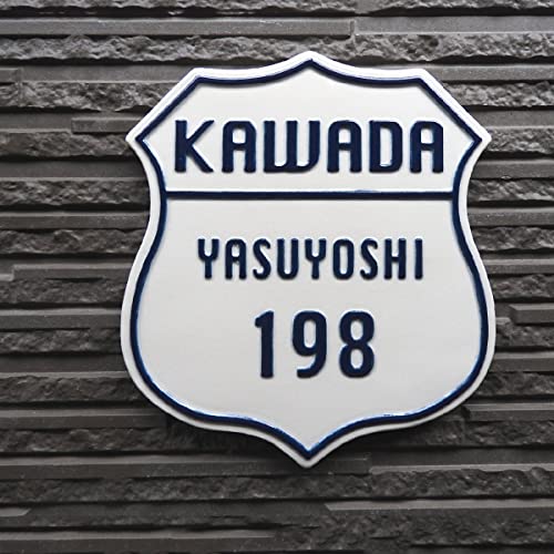 表札☆ルート66風☆ Amazon.co.jp: アメリカンカジュアルな看板表札【K192 ルート66