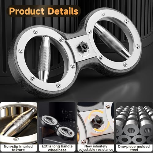 Burn Machine Arm Workout Appliances 360 Degree Rotatable Forearm Exerciser Resistance Adjustable Multi-Functional Rotational Trainer Grip Strength Trainer for Home and Gym Workouts.