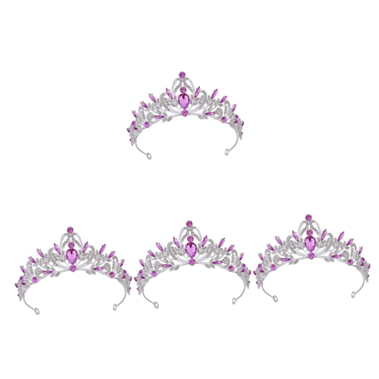 Beaupretty 4 Piezas Accesorio Para El Cabello Tiara De Princesa Para Mujer Peine De Tiara De Novia Bride Tocados De Novia Para Boda Real Diamantes De Imitación Paseo Perder