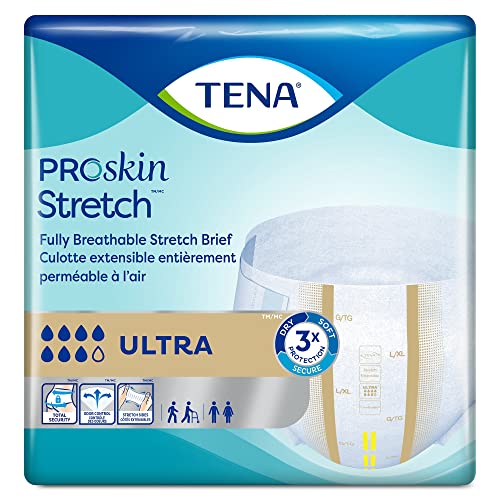 TENA Stretch Ultra Briefs, Heavy Absorbency, Large, XL, 72 ct | Disposable, Incontinence - image 2