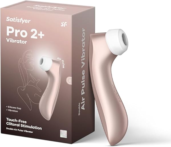 Satisfyer Pro 2 Plus | oro rosa | vibrador y estimulador de clítoris para mujer | juguete sexual extremo | vibrador erótico de ondas de presión para ella