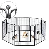 Dog Playpen,32 Inch Height in Heavy Duty,Folding Indoor Outdoor Dog Exercise Fence, Portable Pet...