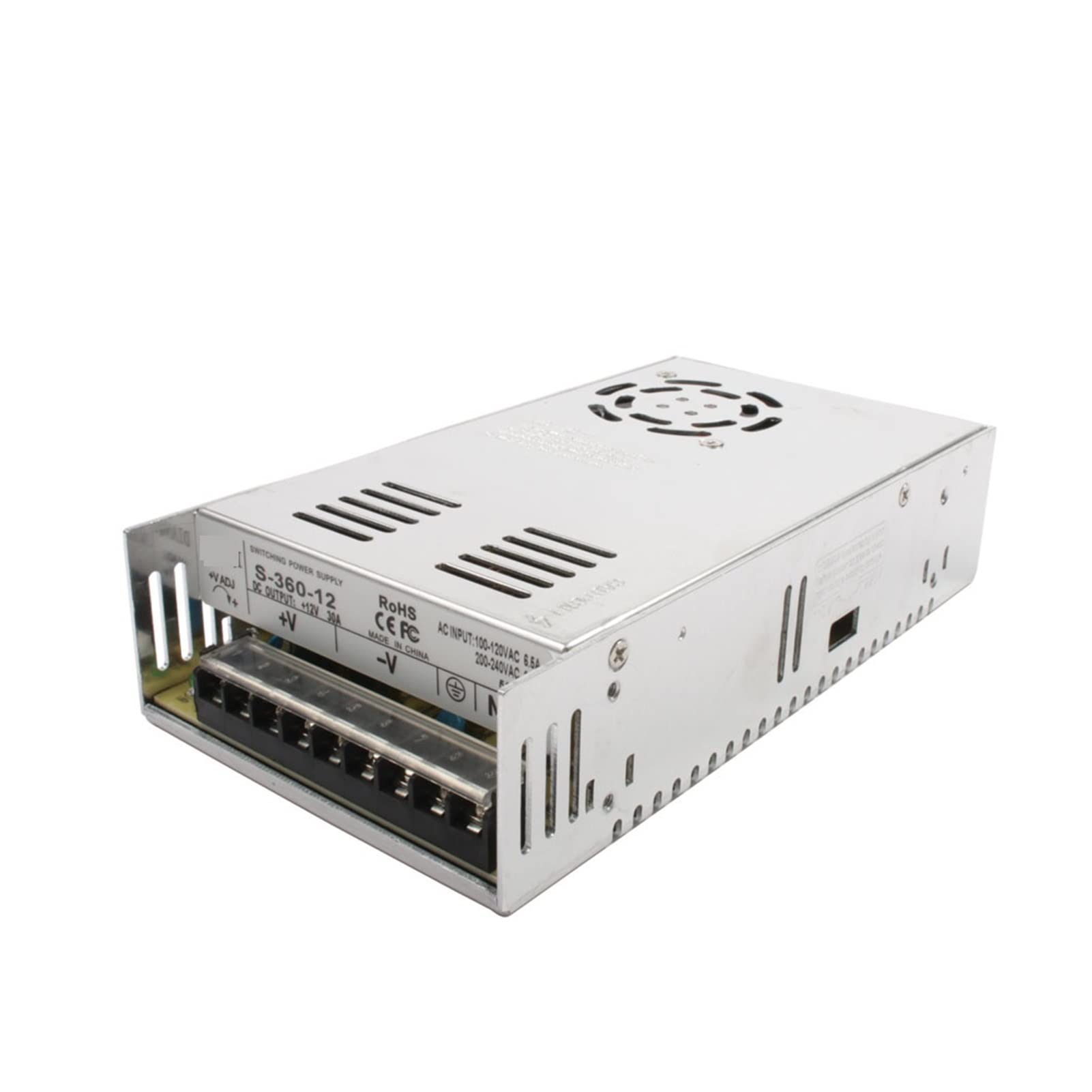 Fuente de Alimentación Conmutada, DIRIGIÓ Fuente de alimentación DC 5V 12V 24V 36V 48V 360W 400W Transformador de fuente de alimentación de conmutación AC DC SMPS(24V_300W)