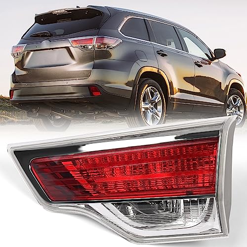 Huray Right Inner Tail Light for Toyota Highlander 2014-2016 Passenger Side Taillight Lamp Assembly Replacement for TO2803115 815800E050