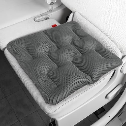 wefaner Cojín de asiento de vehículos de tamaño más grande, transpirable asiento de coche apoyo para viajes más largos, lavable a máquina sin quitar la cubierta