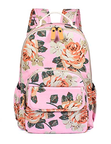 Image of Leaper Floral Backpack for Travel Bag bag Satchel Daypack Pink
