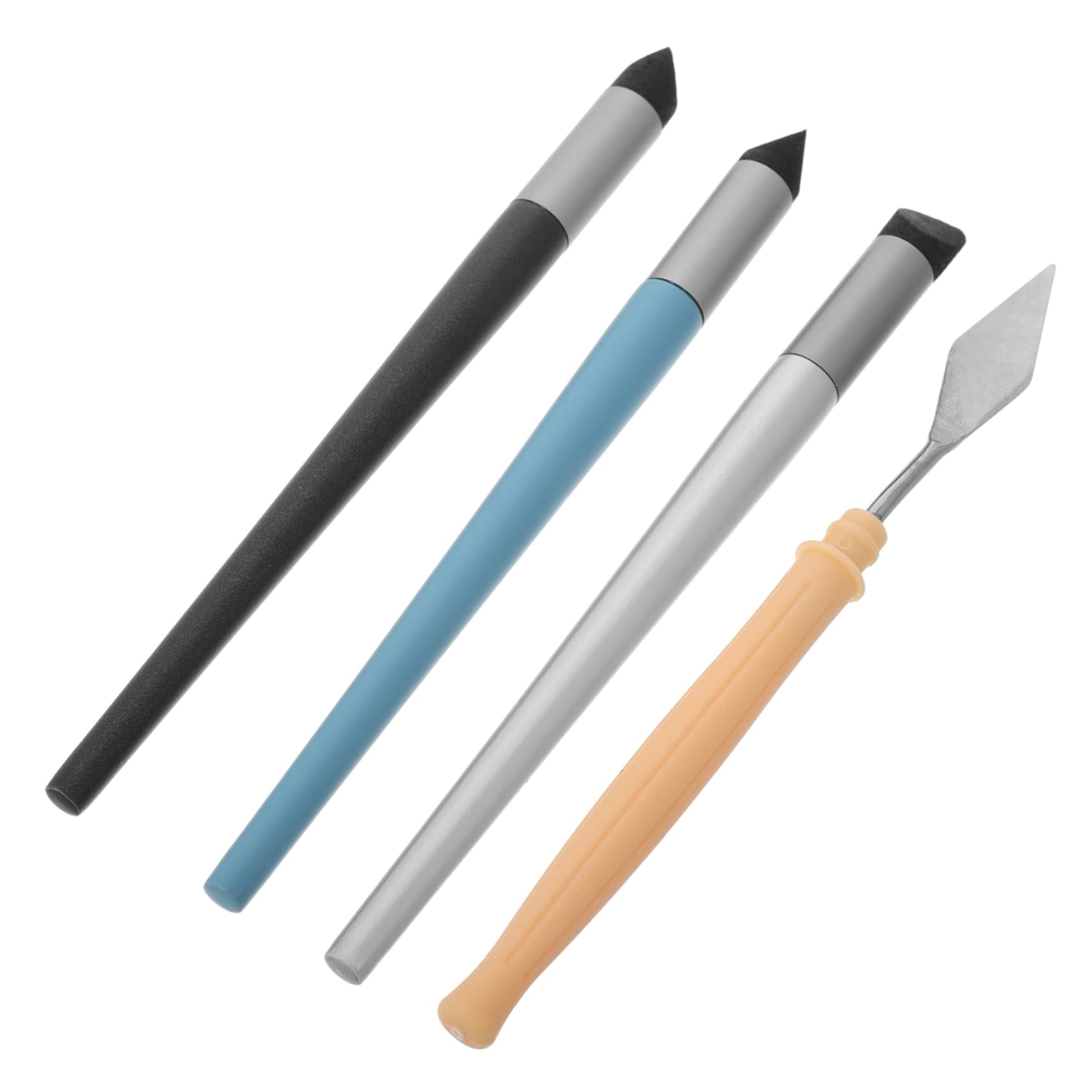 Vaguelly Oil Pastel Rubbing Pen 3pcs Set Soft Sponge Head Blending Brush for Painting Sketching