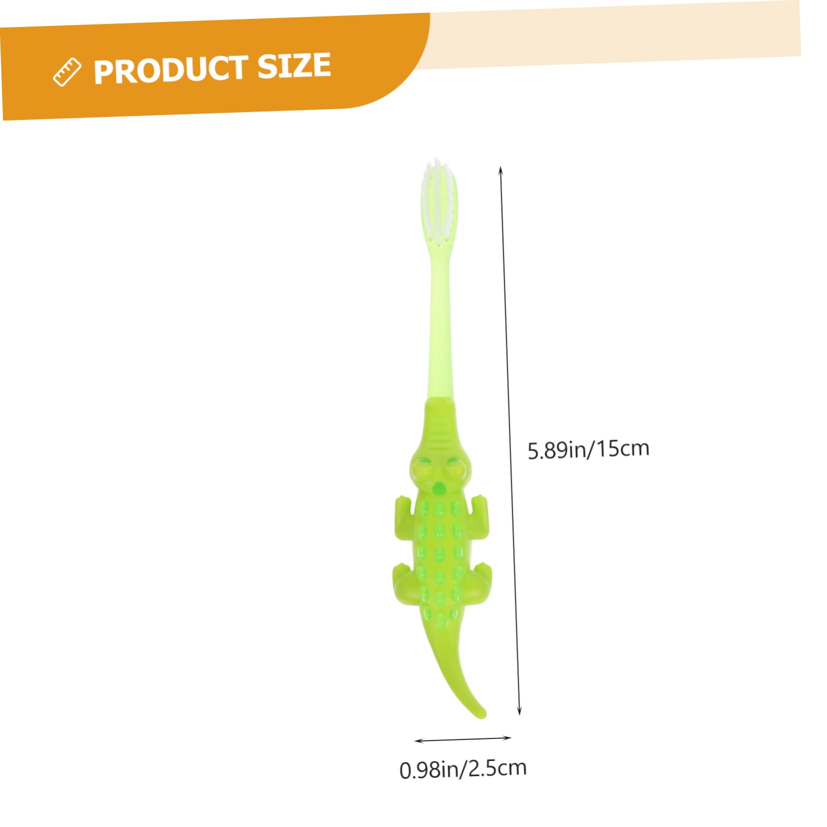 FRCOLOR 16 Pz Piccolo Spazzolino Da Dente Coccodrillo Bello Spazzolino Da Denti Per Bambini Coccodrillo Spazzolino Da Denti Infanzia Facile Orale Da Impugnare Strumenti Per I Neonati Pbt Piccola Testa