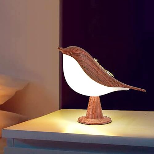 Lámpara de control táctil de noche, lámpara LED de pájaro encantador, lámpara de noche fragante de noche, lámpara de noche creativa decorativa