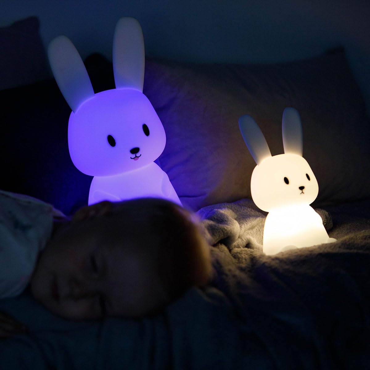 InnoGIO Veilleuse aus Silikon GIOrabbit Langohr MIDI