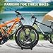 Auwey Bike Floor Rack Bike Floor Parking Bicycle Parking Rack Bike Storage Stand Bike Floor Stand Bicycle Storage Organizer for Mountain Bike, Road Bike Fit 22-28