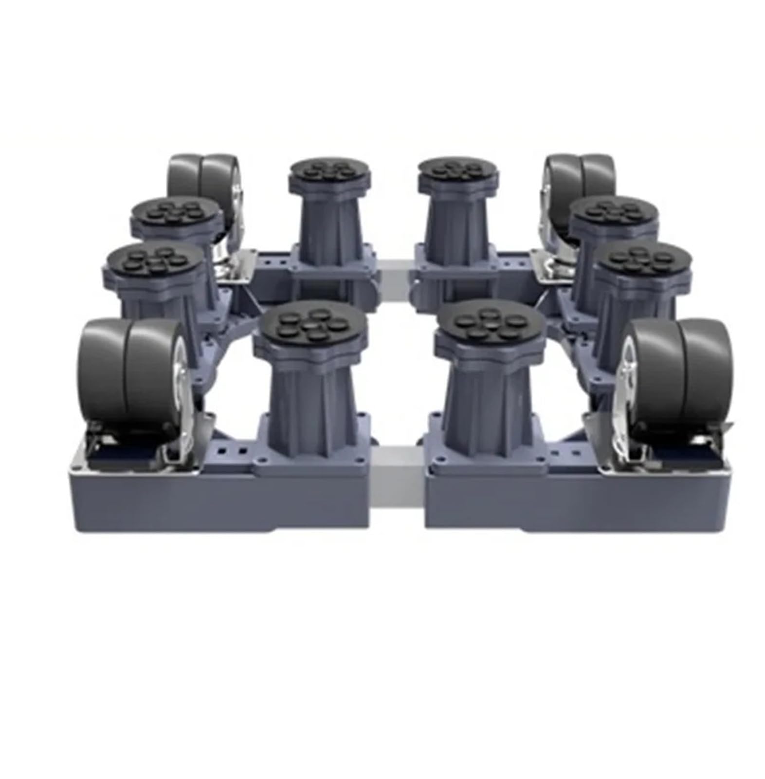 Base Ajustable for Carrito De Lavadora, Base De Soporte Con 4 Ruedas De Bloqueo, 8 Pies Niveladores De Succión for Suelo, Nevera