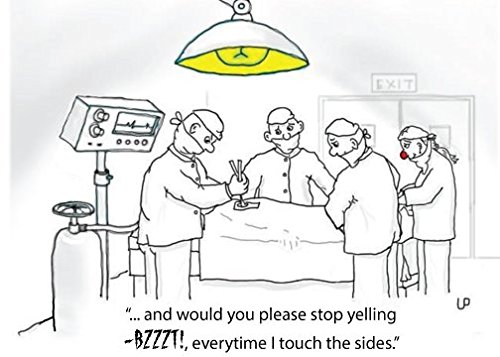 Uncle Pokey Get Well Card - Operation - Humorous Encouragement in Original Art on 100 pound paper with envelope folding to 5"x 7" Sold as a single card