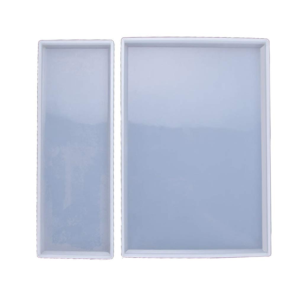 Gumei Clear Diy Silicone Resin Tray Mold Vanity Tray Serving Tray Epoxy Resin Casting Mold