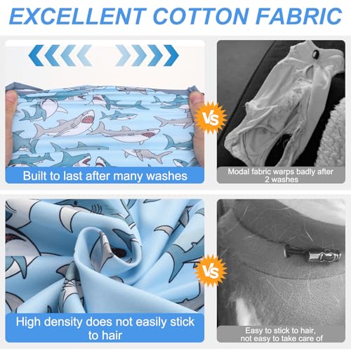 Image of BEAUTYZOO Cat Surgery Recovery Suit, Female Spay, Male Neuter, 2 Pack | Onesie for Cats After Surgery, Anti Licking Wounds, Cone of Shame Alternative, Surgical Recovery Anxiety Vest, Shark&Bee M