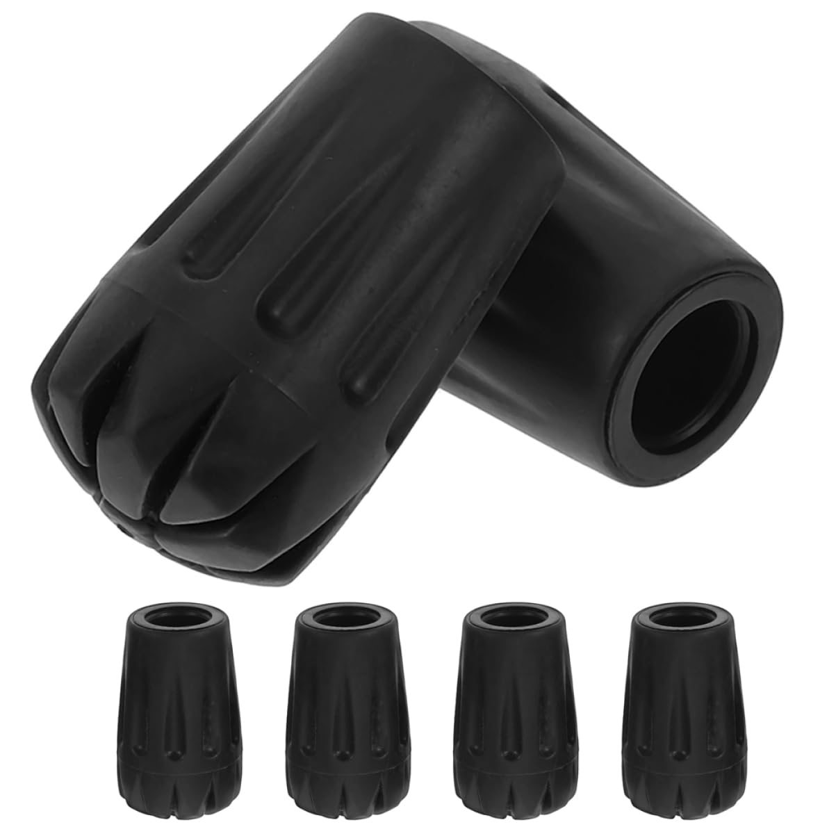 FOMIYES Sets Cane Protective Tips Replacement Trekking Stick Tips Kit Lightweight and Easy to Install for Walking Pcs