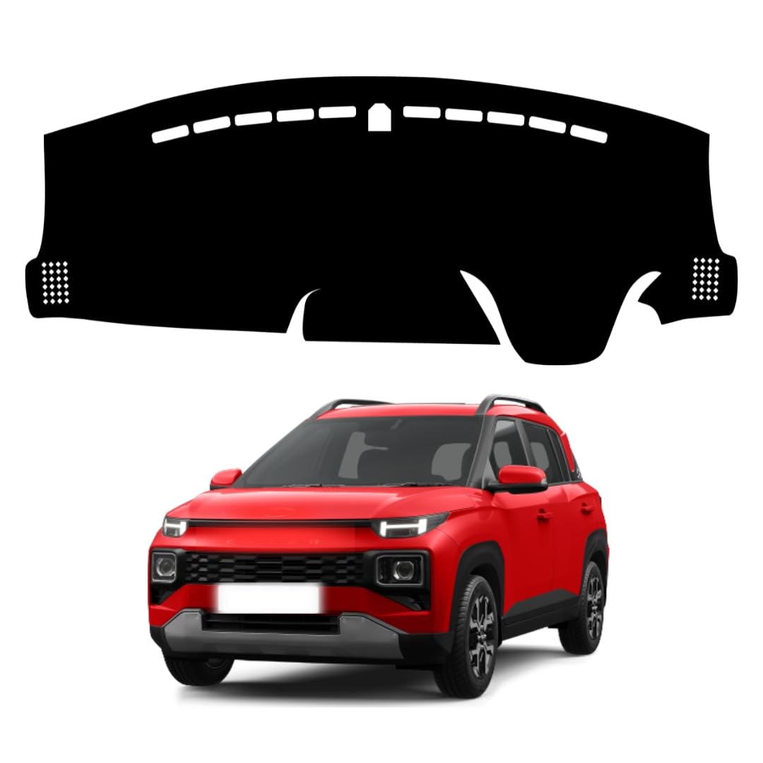 ZEETAS Car Dashboard Cover Compatible with Hyundai Exter 2023-2025 Dustproof, UV Resistant | All-Weather Protection | Custom Fit Car Accessories (Balck)-image-11