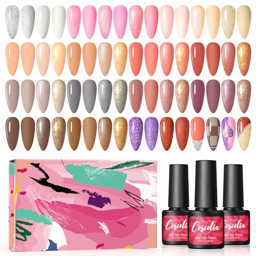 beauty fall gel nails