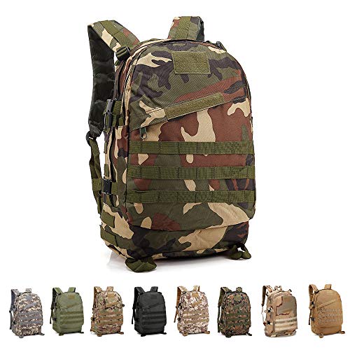 Risefit Military Tactical Backpack Army Style Rucksack, 40L Fishing Rucksacks for Camping, Hiking, Trekking, Carp Fishing and Hunting Tactical Backpack