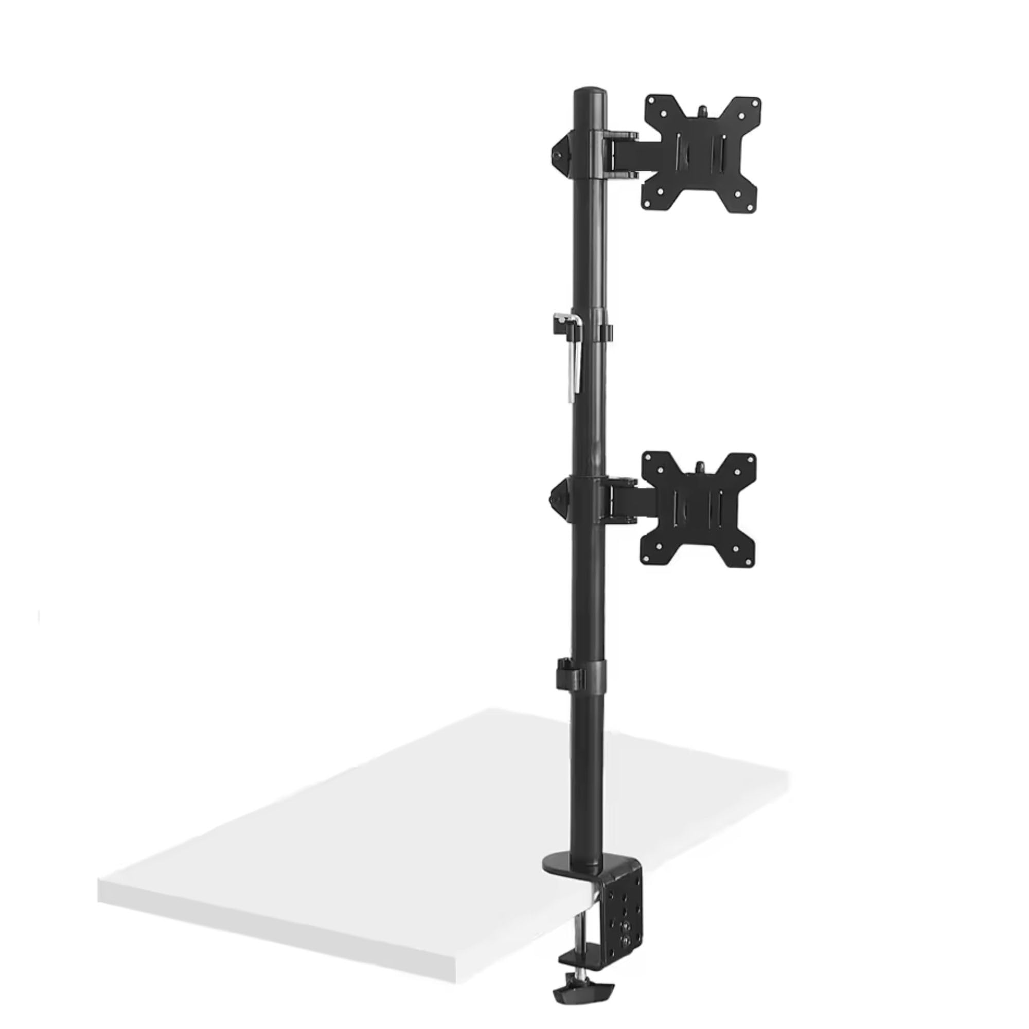Gadget Wagon Vertical Dual Monitor Desk Table Top Arm Height Adjustable Mount, Swivel & Tilt (Basic)-image-26