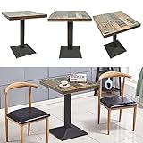 [Facile à nettoyer et à assembler] - La structure simple permet à une personne d'assembler facilement la table de bistrot et le plateau de table étanche facilite le nettoyage des taches de surface. Notre entrepôt est en France, vous pouvez recevoir votre table à manger préférée sous 2 à 5 jours.