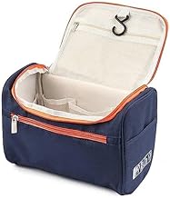 VARiSTY Hanging Travel Toiletry Bag for Men and Women Waterproof Drop Kit Packing Organizer for Travel Essentials Bathroom Shower Bags with Hook(Blue)