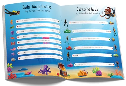 Image of Tracing Books for Kids - 101 Pencil Control Activity Book | Premium Quality Early Learning Tracing Lines & Pattern Writing Activities | Ages: 2 - 5 Years | Two Brothers Publications