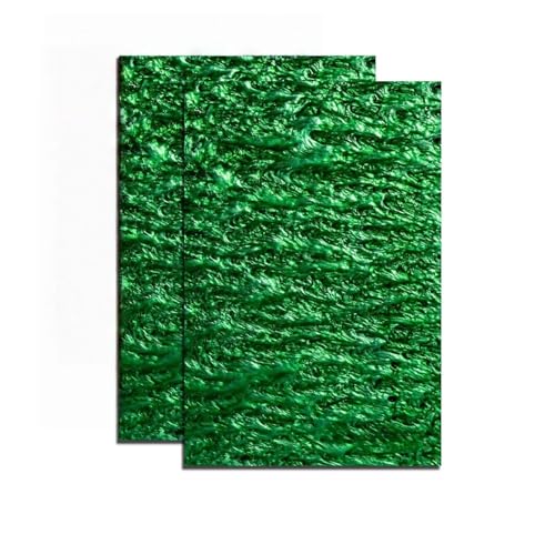 Image of TOEPODO Cast Acrylic Sheet Pearlescent Ripple Acrylic Sheet 1 /8 inch Thickness, 19 inchx12 inch, Marble Acrylic Sheets Suitable for Laser Cutting, Ideal Material for DIY Crafts /Home Deco(2pcs,Green,19x12inch)
