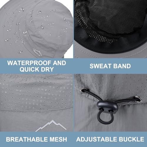 Image of Sun Hat for Men Women with Neck Flap,UPF 50+ UV Protection Fishing Hat