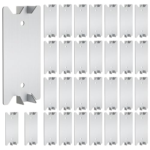100 PCS Nail Plates for Wood Studs 1.5 x 4 Inch Galvanized Steel Nail Plate